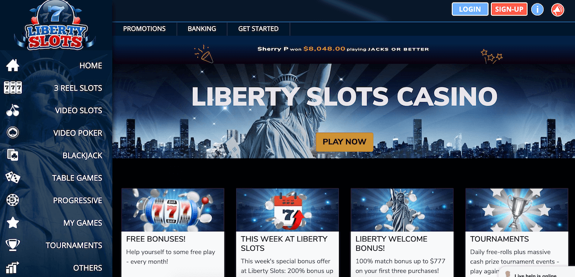 how to play liberty 7 slot machine