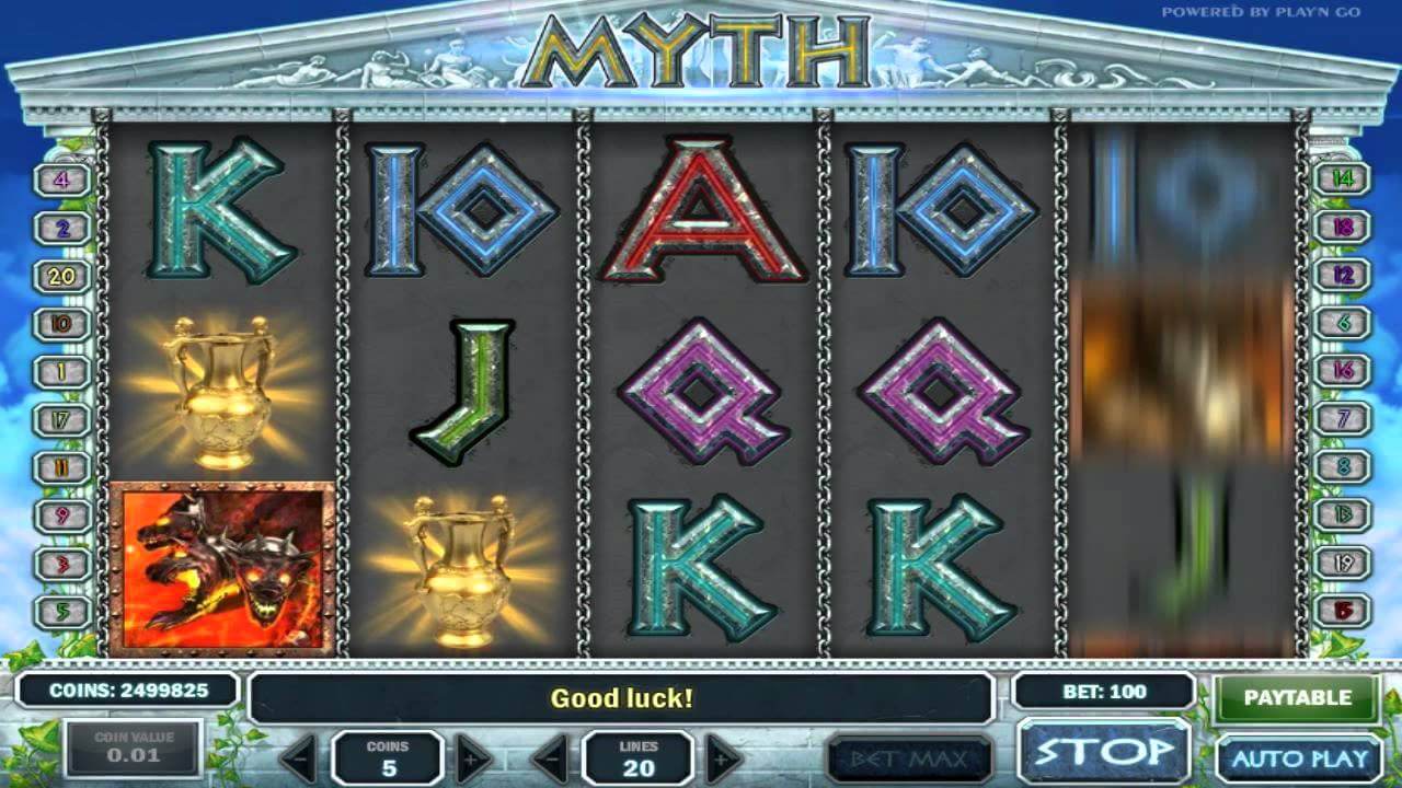 Myth Slot Screenshot of the reels