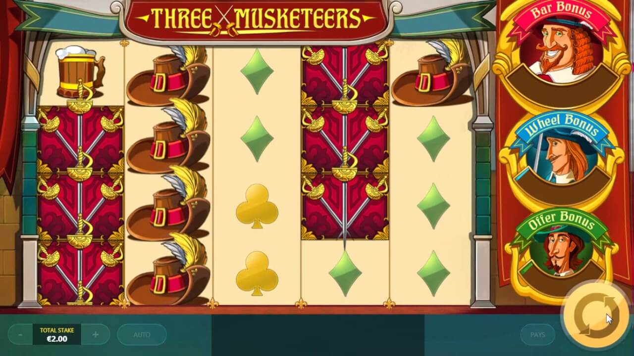 Three Musketeers Slot Screenshot